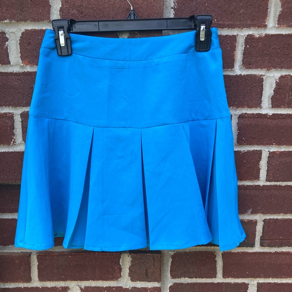 Vibrant Blue Mini Skirt for Women Size 8 (y)
